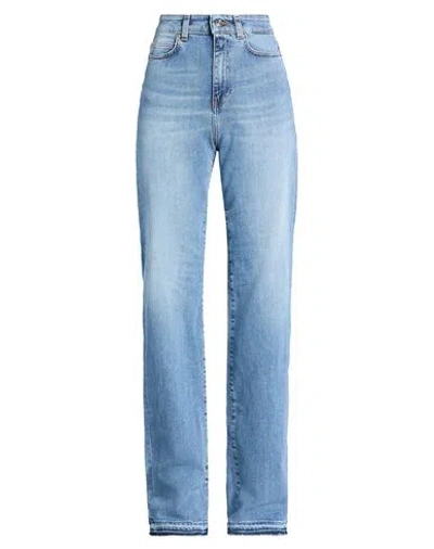 Iceberg Pantalone 5 Tasche Woman Jeans Blue Size 28 Cotton, Elastane, Polyester