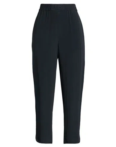 Iceberg Pantalone Woman Pants Black Size 8 Acetate, Silk