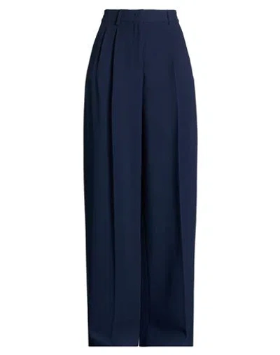 Iceberg Pantalone Woman Pants Navy Size 8 Acetate, Viscose In Blue