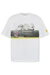 Iceberg Pattern-printed Crewneck T-shirt In White