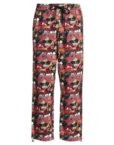 Iceberg Peanuts Man Pants Black Size L Cotton In Multi