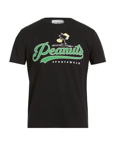 Iceberg Peanuts Man T-shirt Black Size Xl Cotton, Polyester