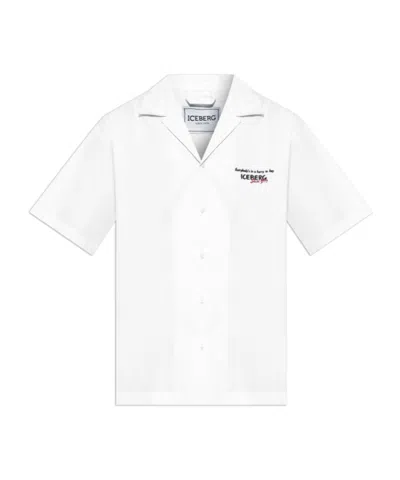 Iceberg Short-sleeved Shirt In Black