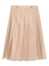 Iceberg Pleated Midi Skirt In Gold