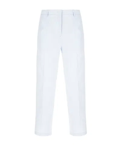 Iceberg Pocket Cotton Trousers In White