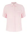 Iceberg Pocket Piped Top In Pink