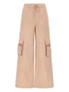 Iceberg Blush Parachute Cargo Fit Trousers In Neutrals