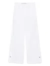 Iceberg Trousers With Concealed Fastening And Functional Pockets In White