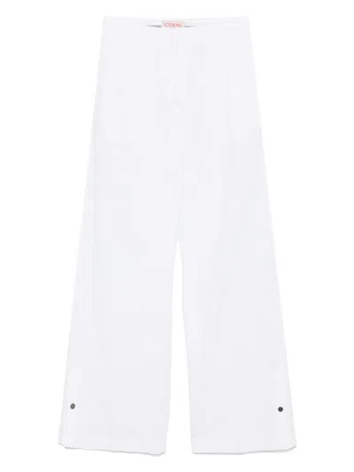 Iceberg Poplin Trousers In White