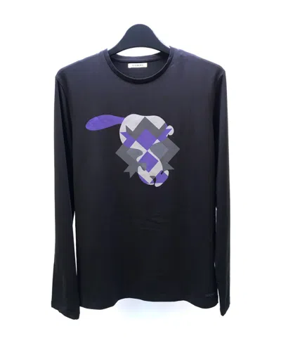 Iceberg Printed Long-sleeved T-shirt In Black