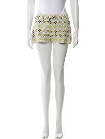 Pre-owned Iceberg Printed Mini Shorts In Multi