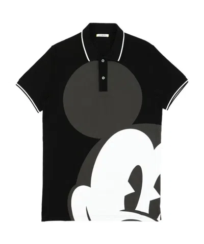 Iceberg Printed Pattern Polo Shirt In Black