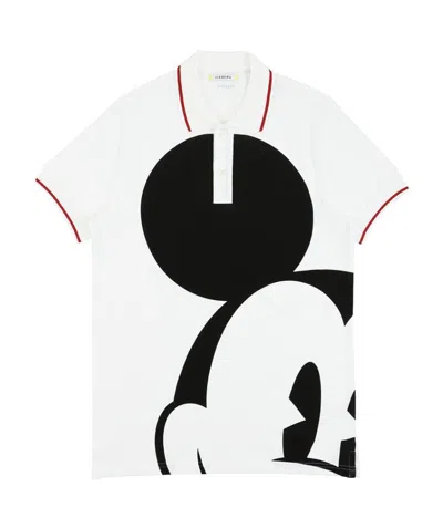 Iceberg Printed Pattern Polo Shirt In White