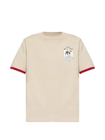 Iceberg Printed Ringer T-shirt In Neutral