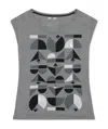 Iceberg Printed Sleeveless T-shirt In Black