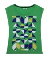 Iceberg Printed Sleeveless T-shirt In Green