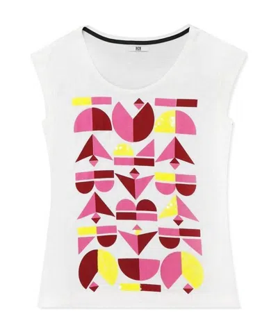 Iceberg Printed Sleeveless T-shirt In White