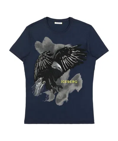 Iceberg Printed T-shirt In Black