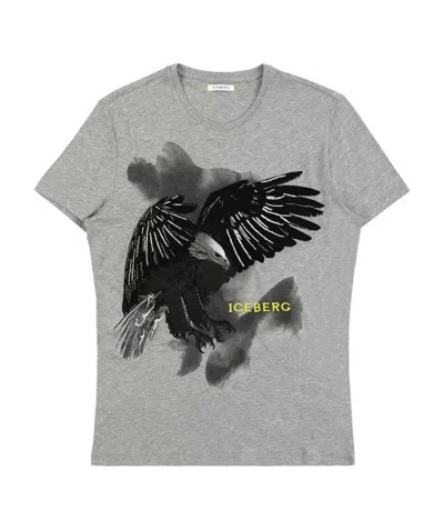 Iceberg Printed T-shirt In Gray