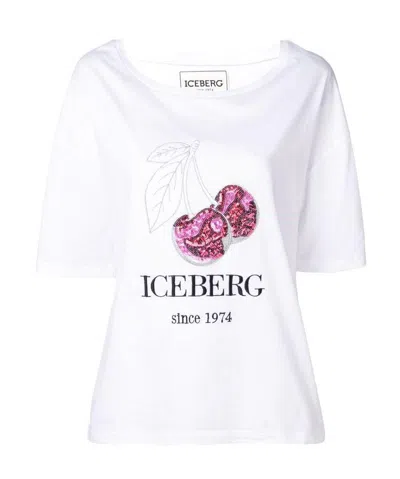 Iceberg Printed T-shirt In White