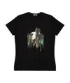Iceberg Printed T-shirt With Round Neck In Black