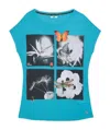 Iceberg Printed T-shirt With Round Neck In Blue