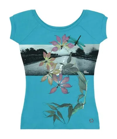Iceberg Printed T-shirt With Round Neck In Green