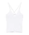 Iceberg Ribbed Cross-strap Suspenders In White