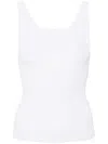 Iceberg Ribbed-knit Tank Top In White