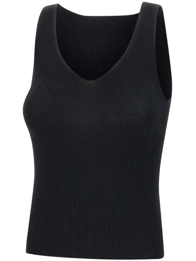 ICEBERG RIBBED-KNIT TOP