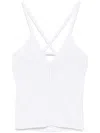 Iceberg Ribbed Cross-strap Suspenders In White