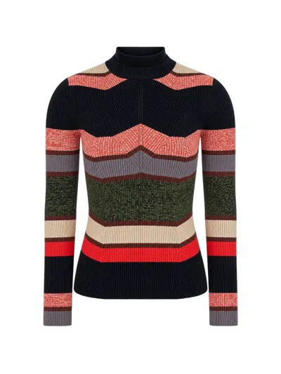 Iceberg Ribbed-knit Sweater In Multi