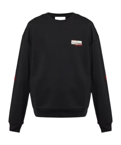 Iceberg Logo-patch Sweatshirt In Black