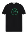 Iceberg Peanuts-embroidered T-shirt In Black