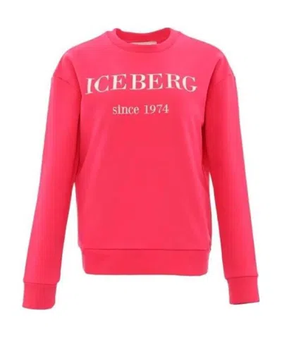 Iceberg Round-neck Pullover In Red