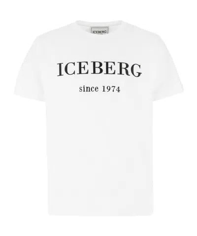 Iceberg Round-necked Logo T-shirt In White