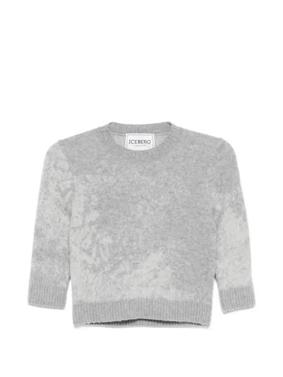 Iceberg Round-neck Sweater In Gray