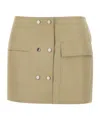 Iceberg Shape Mini Skirt In Nude