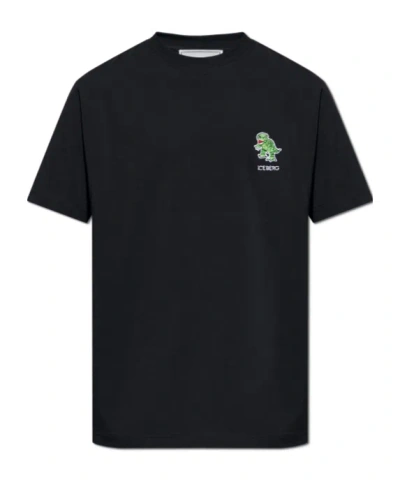 Iceberg Short Sleeve Crewneck T-shirt In Black