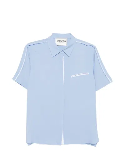 Iceberg Short-sleeve Top In Blue