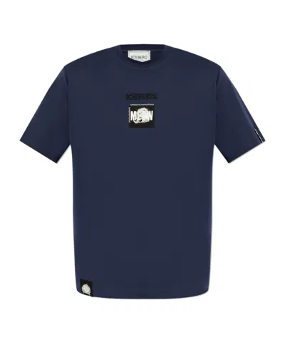 Iceberg Short-sleeved T-shirt In Blue
