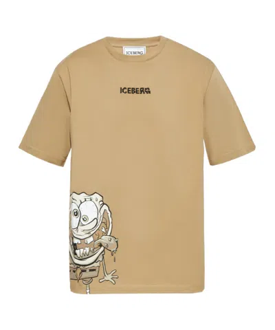 Iceberg Short-sleeved T-shirt In Nude