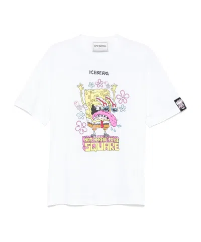 Iceberg Short-sleeved T-shirt In White