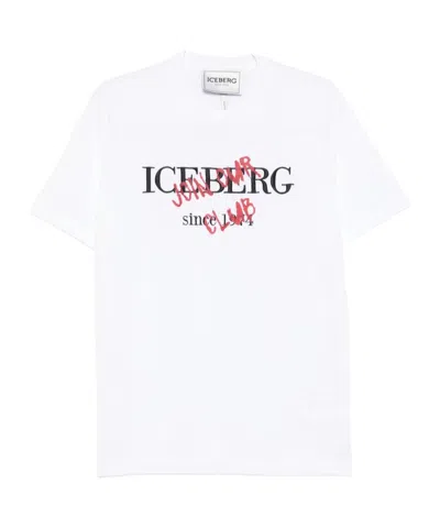 Iceberg Crew-neck Logo T-shirt In White