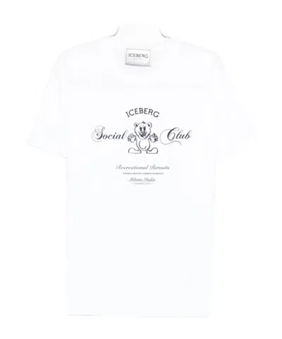 Iceberg Short-sleeved T-shirt In White