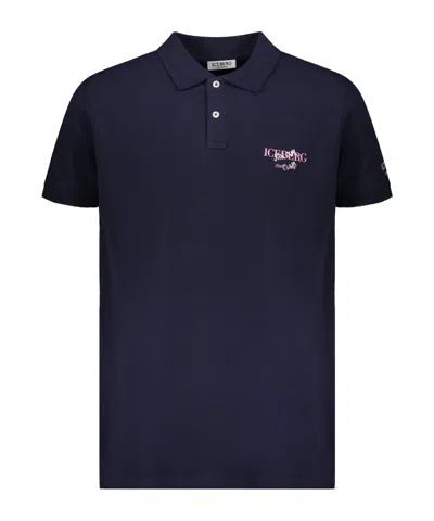Iceberg Short-sleeved Polo Shirt In Black