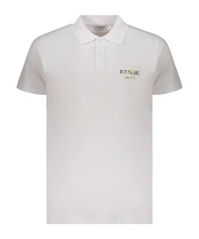 Iceberg Short-sleeved Polo Shirt In White