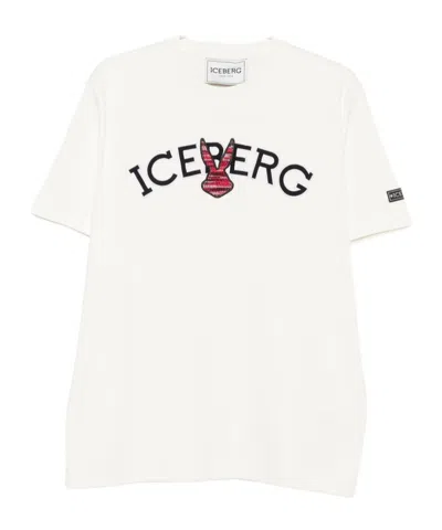 Iceberg Logo-embroidered T-shirt In White