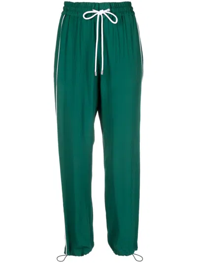 Iceberg Side-stripe Track Pants In Green