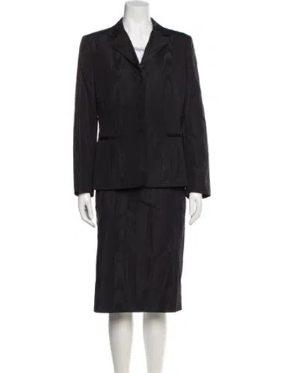 Pre-owned Iceberg Silk Skirt Suit In Black